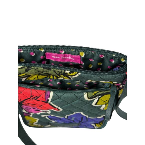 VB Mini Hipster Iconic RFID FALLING FLOWERS Crossbody - Picture 3 of 6